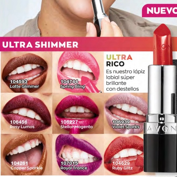 Avon Ultra Shimmer Lipstick Violet Sparks - Picture 3 of 8